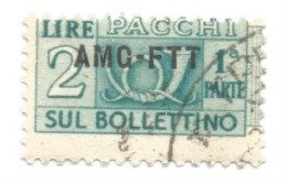 (COLONIE E POSSEDIMENTI) 1947-1954, TRIESTE, AMG-FTT, PACCHI POSTALI - 4 Sezioni Usate - Postal And Consigned Parcels