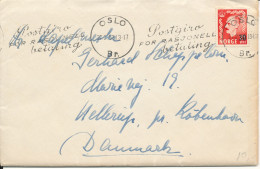 Norway Cover Oslo 27-2-1952 Sent To Denmark Single Franked - Covers & Documents