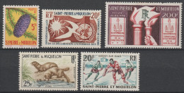 1958/1959 - SPM - ANNEES COMPLETES AVEC POSTE AERIENNE * MH - COTE = 37.5 EUR. - Années Complètes