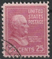 William Mckinley, Président Des États Unis. Timbre Oblitéré 1938 N° 394 - 1a. 1918-1940 Used