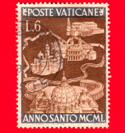 VATICANO - Usato - 1949 - Anno Santo - Basiliche Giubilari  - 6 L: - Used Stamps