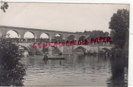 87- ST SAINT PRIEST TAURION - FRAIRIE DU 15-8-1922- PONT NATATION JEUX NAUTIQUES  -  RARE CARTE PHOTO BOUDEAU - Saint Priest Taurion