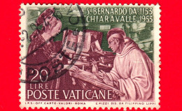 VATICANO - Usato - 1953 - 800 Anni Della Morte Di San Bernardo Da Chiaravalle - Apparizione Della Vergine - 20 - Usati