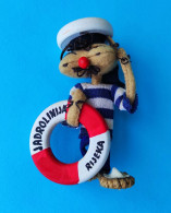 JADROLINIJA RIJEKA Croatia Ex Yugoslavia Shipping Company Original Vintage Mascot 1960s * Croatie Kroatien Croazia - Décoration Maritime