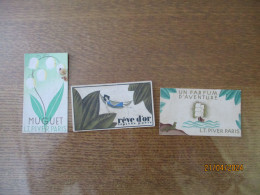 3 CARTES PARFUMEES L.T. PIVER PARIS DONT UNE CALENDRIER 1931 - Anciennes (jusque 1960)