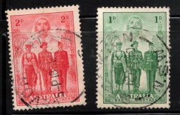 AUSTRALIA Scott # 184-5 Used - WWII - Oblitérés