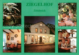 73860526 Zehdenick Cafe Weinstube Ziegelhof Teich Gaststube Terracotta Figuren Z - Zehdenick