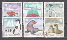 Polen 1987,6V,arctic Station,animals,pinguins,fish,MNH/Postfris(A4998) - Altri & Non Classificati