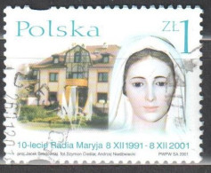 Poland 2001 -  "Radio Maryja" - 10th Anniv. - Mi 3928 Used - Gebraucht