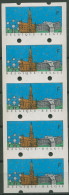 Belgien ATM 1990 5er-Streifen Leerfelder ATM 22.1 I VIII Postfrisch (R80549) - Neufs