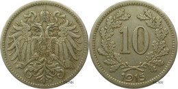 Autriche - Empire - François-Joseph Ier - 10 Heller 1915 - TTB/XF45 - Mon5211 - Oesterreich