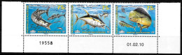 Nouvelle Calédonie 2010 - Yvert Et Tellier Nr. 1096/1098 Se Tenant - Michel Nr. 1525/1527 Zusammenhängend ** - Unused Stamps