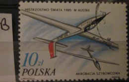 POLAND ~ 1986 ~ S.G. NUMBERS S.G. 3056. ~ 'LOT B' ~ GLIDERS ~ VFU #03534 - Usati