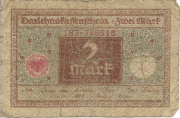 Duitsland - Darlehnskassenschein Zwei Mark - 1920 - Imperial Debt Administration