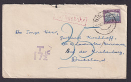 Bethlehem Südafrika Nachgebühr Brief Lauenstein Hannover Niedersachsen - Brieven En Documenten