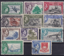 GILBERT & ELLIS ISLANDS 1939 - Canceled - Sc# 40-51 - Altri - Oceania