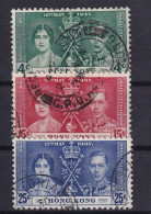 HONGKONG 1937 - Canceled - Sc# 151-153 - Gebruikt