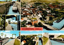 73858292 Dorsten Fliegeraufnahme Schleuse Binnenschifffahrt Dorsten - Dorsten