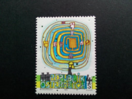 ÖSTERREICH MI-NR. 1505 POSTFRISCH(MINT) HUNDERTWASSER 1975 MODERNE KUNST DER SPIRALBAUM - Modern