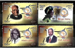 EGYPT 2009, African Famous People With NOBEL PRIZE / MNH. - Nuevos