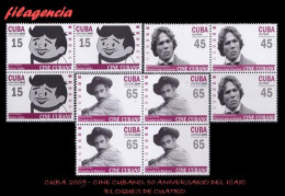 CUBA. BLOQUES DE CUATRO. 2009-10 50 AÑOS DEL CINE CUBANO REVOLUCIONARIO. 50 AÑOS DEL ICAIC - Unused Stamps