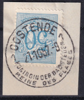 Timbres CHIFFRES OOSTENDE 1 REINE DES PLAGES - Oblitérés