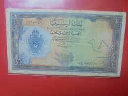 LIBYE 1 POUND 1963 Circuler ASSEZ RARE ! (B.33) - Libia