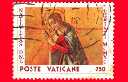 VATICANO - Usato - 1990 - Natale - La Madonna - 750 L. - Gebruikt