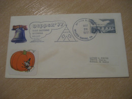 WILKES-BARRE 1977 Visit Historic Wyoming Valley American Indians Indian Cancel Cover USA Indigenous Native History - Indiens D'Amérique