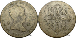 Espagne - Royaume - Isabelle II - 8 Maravedis 1840 Jubia Argentée !!! - TB-/F15 - Mon5782 - Erstausgaben