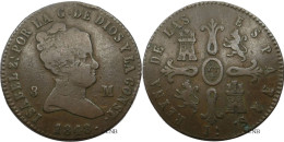 Espagne - Royaume - Isabelle II - 8 Maravedis 1848 Jubia - TB/VF30 - Mon5784 - Premières Frappes