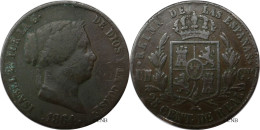 Espagne - Royaume - Isabelle II - 1 Cuartillo / 25 Centimos De Real 1864 Segovia - TB/VF30 - Mon6334 - Primi Conii