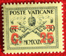 DEFINITIVE OVERPRINT 1931 Mi 16 Yv 39 ONGEBRUIKT / MH VATICANO VATICAN VATICAAN - Unused Stamps
