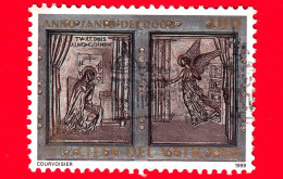 VATICANO - Usato - 1999 - Apertura Della Porta Santa In S. Pietro - Annunciazione E Angelo - 300 - Gebruikt