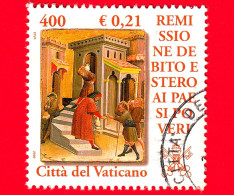 VATICANO - Usato - 2001 - Remissione Del Debito Estero Ai Paesi Poveri - Opere Di Misericordia - 400 L. - 0,21 - Used Stamps