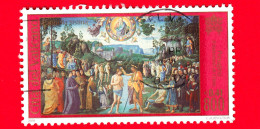 VATICANO - Usato - 2001 - La Cappella Sistina Restaurata - Battesimo Di Cristo - 800 L. - 0,41 - Usati