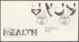 GB Great Britain 1998 FDC Health, Medical, Medicine, NHS, Science, Pictorial Postmark, First Day Cover - Brieven En Documenten