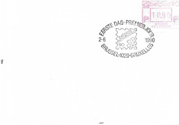 Postzegels > Europa > België > Automaatzegels [ATM] > Brieven En Documenten Brief Mrt Eerstedagstempel 2-6-1990 (17002) - Covers & Documents