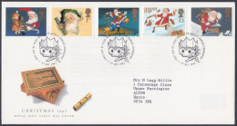 GB Great Britain 1997 FDC Christmas, Christianity, Christian, Festival, Santa Claus, Pictorial Postmark, First Day Cover - Lettres & Documents