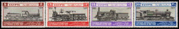 1933. EGYPT. CONGRES INTERNATIONAL DES CHEMINS DE FER. Locomotives In Complete Set. Hinge... (Michel 160-163) - JF545274 - Unused Stamps