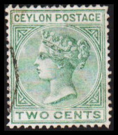 1883-1898. CEYLON. Victoria. TWO CENTS.  (MICHEL 59) - JF545328 - Ceylon (...-1947)