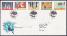 GB Great Britain 1996 FDC Christmas, Christianity, Festival, Christian, Pictorial Postmark, First Day Cover - Lettres & Documents