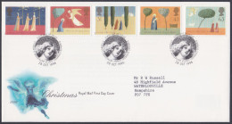 GB Great Britain 1996 FDC Christmas, Christianity, Festival, Christian, Pictorial Postmark, First Day Cover - Lettres & Documents