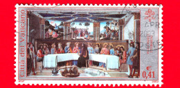 VATICANO - Usato - 2002 - Cappella Sistina Restaurata - L'ultima Cena  - 0.41 - Used Stamps