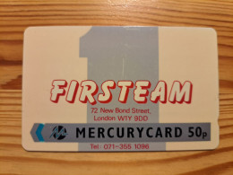 Phonecard United Kingdom, Mercury 20MERA - Firsteam - [ 4] Mercury Communications & Paytelco