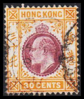 1907-1911. HONG KONG. Edward VII 30 CENTS.  (Michel 95) - JF545441 - Unused Stamps