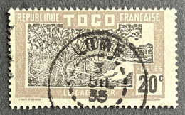 FRTG0130U - Agriculture - Cocoa Plantation - 20 C Used Stamp - French Togo - 1924 - Gebruikt