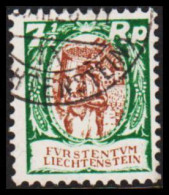 1924. LIECHTENSTEIN. Wine Grapes Harvest (Winzer) 7½ Rp. (Michel 67) - JF544600 - Used Stamps