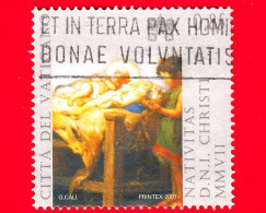 VATICANO - Usato - 2007 - Natale - Natività, Opera Di Giuseppe Calì - 0.85 - Used Stamps