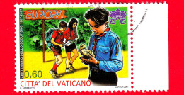 VATICANO - Usato - 2007 - Europa - Scout - Scotismo - 0.60 - Used Stamps